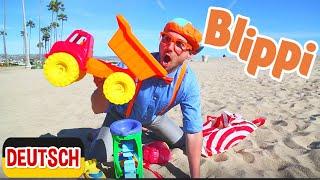 Blippi Deutsch - Lernt Farben und Zählen am Strand | Abenteuer und Videos für Kinder