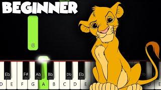 The Lion Sleeps Tonight - The Lion King | BEGINNER PIANO TUTORIAL + SHEET MUSIC by Betacustic