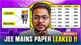 "JEE MAINS PAPER LEAKED ‼️" With Question PDF ️ | Rohit Shaw | IIT DELHI