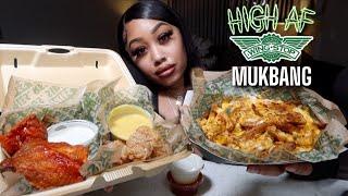 HIGH ASMR WINGSTOP MUKBANG: VOODOO FRIES, GARLIC PARMESEAN TENDERS, BUFFALO WINGS