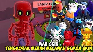 WAR SKIN FAVORIT KU TENGKORAK MERAH MELAWAN SEMUA SKIN STUMBLE GUYS ! Stumble Guys