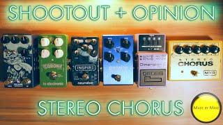 Shootout + Opinion: STEREO CHORUS PEDALS (feat. MXR, Boss, Source Audio, Neunaber, Walrus, TC Ele.)