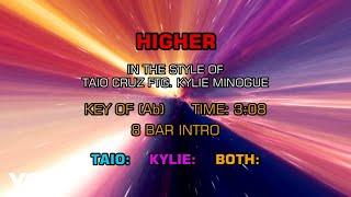 Taio Cruz and Kylie Minogue - Higher (Karaoke)