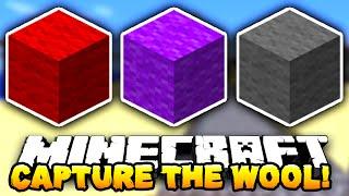 Minecraft - CAPTURE THE WOOL! #1 (PVP FACE OFF CHALLENGE!) - w/ THE PACK