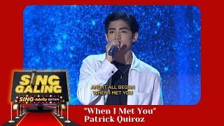 Sing Galing Sing-Lebrity Edition November 20, 2021 | "When I Met You" Patrick Quiroz Performance