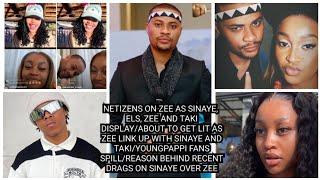 NETIZENS ON ZEE AS SINAYE, ELS, ZEE AND TAKI DISPLAY/THE REASON BEHIND THE RECENT DRAG ON SINAYE