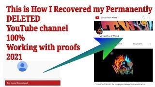 FIXED This channel does not exist. 2021 | Permanently Deleted Branded or non branded YouTube Recover