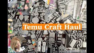 Huge Temu Craft Haul // Stamps and Dies with Samples // Come Join me 