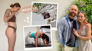 seeing our baby on a scan for the first time ️ 9+10 weeks pregnant vlog *first baby*