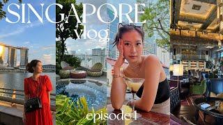 SINGAPORE TRAVEL VLOG EP 1| exploring the city, trying local food, & valentine's day date!