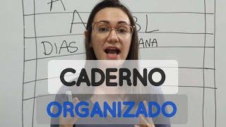 CADERNO ORGANIZADO