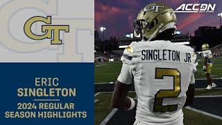 Eric Singleton Jr. 2024 Regular Season Highlights | Georgia Tech WR