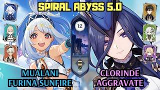 C0 Mualani Furina Sunfire & C0 Clorinde Aggravate | 5.0 Spiral Abyss Floor 12 | Genshin Impact