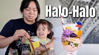 Making her First HALO-HALO at home! - @itsJudysLife