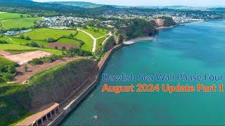 Dawlish to Holcombe Sea Wall and Cliff Protection -  Phase Four August 2024 Part 1