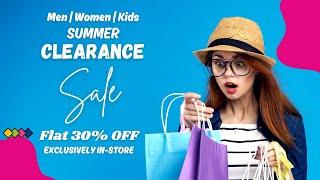 Enjoy Summer Sale FLAT 30% OFF on all Women's and Kids' Items