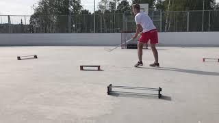 Myfloorball workout using Passer Pro , Skiller, Targets pro.