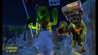 Cactus Canyon  Night - Zombies Attack -  Gardens & Graveyards - PVZ Garden Warfare