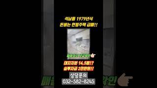 1979년식 연립주택급매 대지지분 14.5평..!! 시세이하 급처분합니다 #인천빌라매매 #인천빌라급매물 #인천소액투자