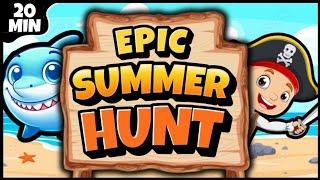 ️ Epic Summer Hunt! ️ Brain Break ️ Shark Hunt ️ Pirate Hunt | Brain Breaks for Kids | Bear Hunt