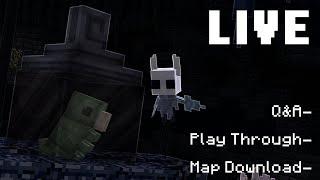 Lets chat about Minecraft Hollow Knight LIVE (+MAP DOWNLOAD)