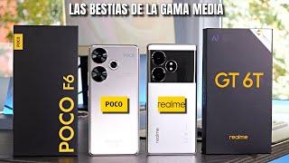 POCO F6 vs REALME GT 6T  ¡Qué PALIZA! La GAMA MEDIA se pone seria (-400€)