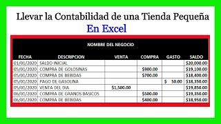 Cómo Llevar la Contabilidad de una Tienda Pequeña en Excel