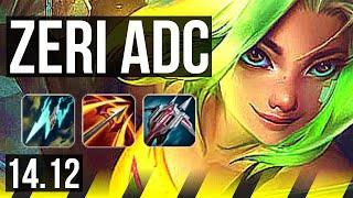 ZERI & Janna vs CAITLYN & Pyke (ADC) | 6k comeback, 53k DMG, Legendary | EUNE Grandmaster | 14.12