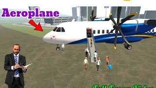 Big Aeroplane Door Open  In Indian Bikes Driving 3D  New Latest Aeroplane Funny Video  New Story