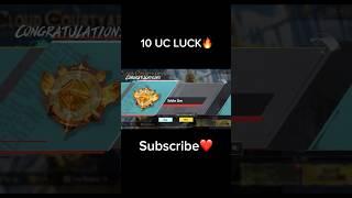 10 UC LUCK  #pubg #crateopening #bgmi subscribe️