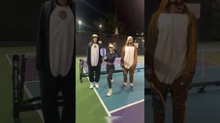 Racquet Sport Mash Up  celebrated Halloween by playing #pickleball #pingpong 