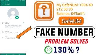 WhatsApp fake number unlimited problem solve safeum 2023 unlimited number free WhatsApp telegram