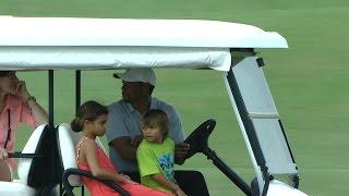 Tiger Woods makes on-course appearance at the Hero World Challenge