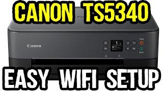 Canon PIXMA TS5340 Easy Wireless Setup with Smart Phone and Computer Connectivity