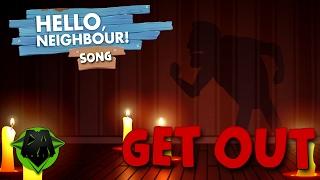 HELLO NEIGHBOR SONG (GET OUT) LYRIC VIDEO - DAGames