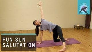 A Fun Sun Salutation, Yoga Warm up with Aki Omori