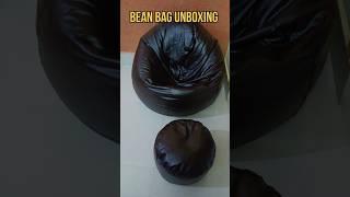 Bean Bag Unboxing || Amazon Buy || Giglick 4XL Filled With Beans Bean Bag With footrest Color Brown