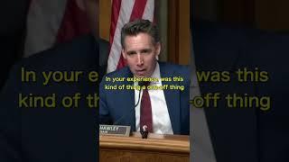 Sen. Hawley Just Put The WHOLE Insurance Industry On Notice By Revealing What They Want Kept Secret