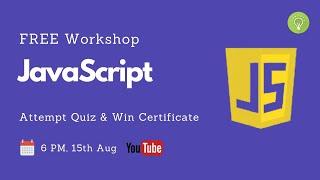 JAVAScript Workshop | FREE Workshop