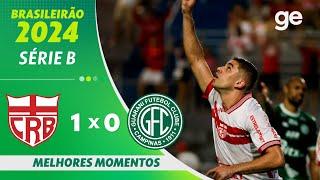 CRB 1 X 0 GUARANI | MELHORES MOMENTOS | 12ª RODADA BRASILEIRÃO SÉRIE B | ge.globo