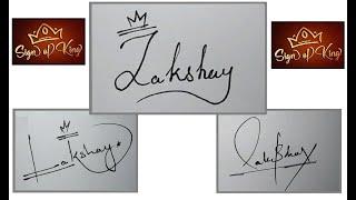 How to Draw Signature like a Billionaire (For Alphabet "L") - Signature for Name " Lakshay"