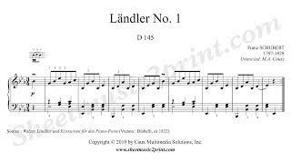 Schubert : Ländler No. 1, D 145