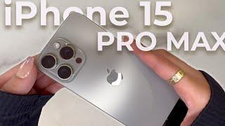 New iPhone 15 Pro Max Unboxing | Natural Titanium