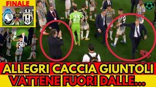 ALLEGRI LITE FURIOSA CON GIUNTOLI: "Vattene via" Tu non devi festeggiare nulla perchè.."