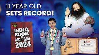 11-Year-Old Sets Record | India Book of Records! | SaintMSG Glorious International School