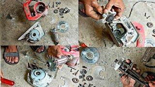 Marble cutter machine repair , gear change , greasing , KPT Shakti CM4 Marble Cutter machine repair