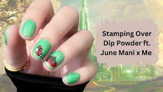 DIP POWDER ON SHORT NAILS | JUNE MANIOLOGY MANI X ME SUB BOX