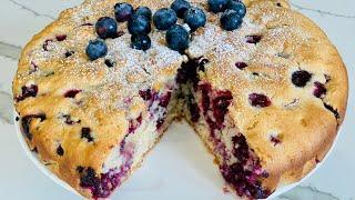 The easiest Blueberry Cake Recipe  