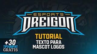 TUTORIAL TEXTOS "MASCOT LOGOS" PASO A PASO (+ PACK TIPOGRAFÍAS ESPORTS) MEJORADO - @ShaphiRaDesigns