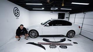 Building a BMW 340i: Carbon Wing, Front Lip, Skirts, Mirror Caps & Kidney Grills